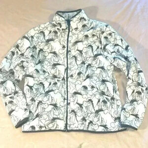 Disney Store Eeyore Zip Up Fleece Jacket Size Large